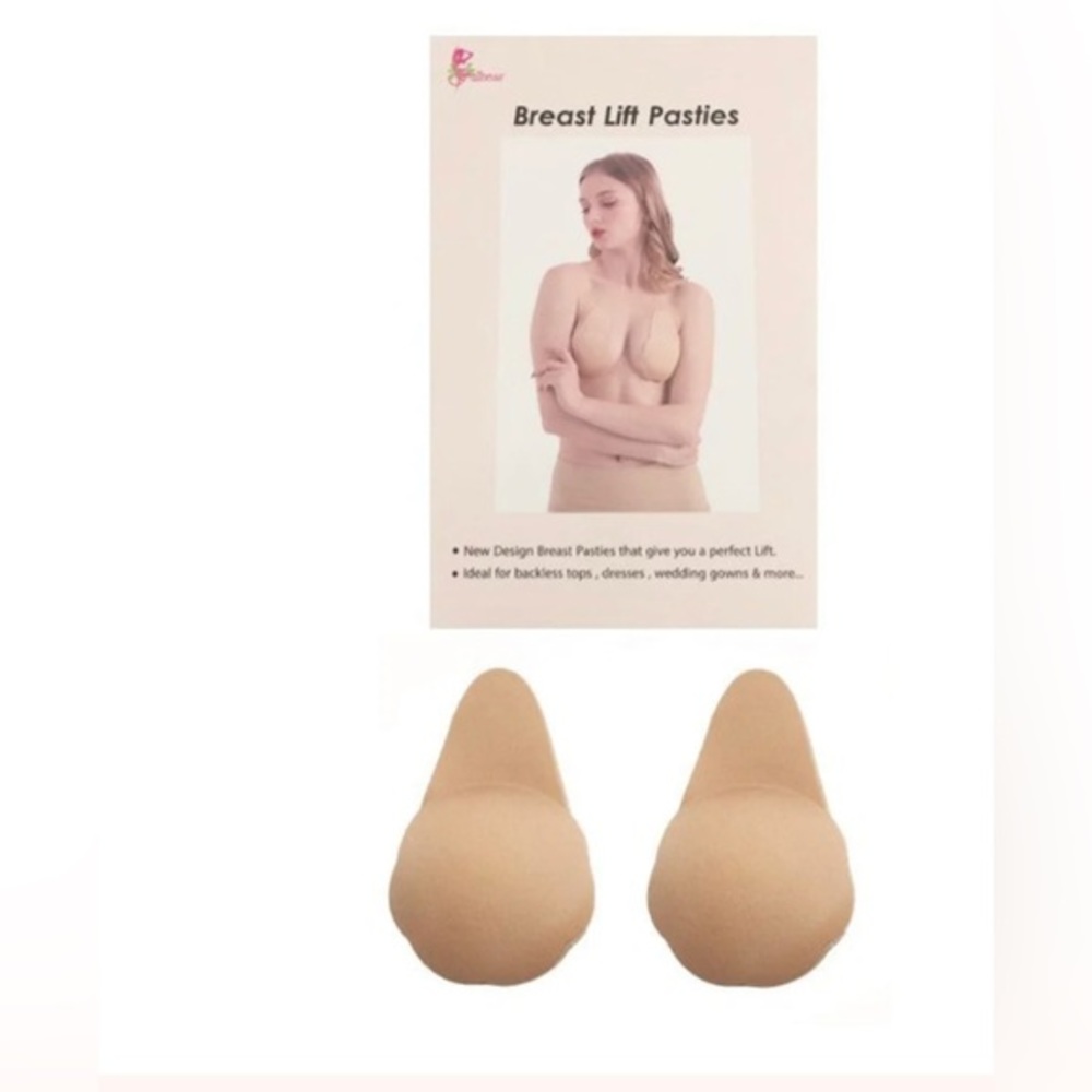 FABRIC BREAST LIFT PASTIES Beige‎ Color